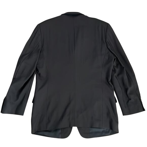 Joseph & Feiss Mens Black‎ 100% Classic Worsted Wool Blazer/Sports Coat Size 44R - Picture 12 of 14